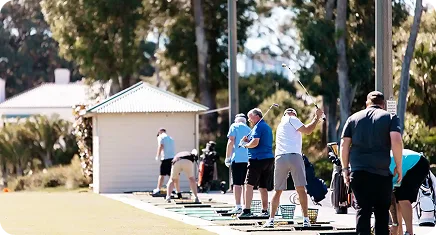 Golf Pro on the range